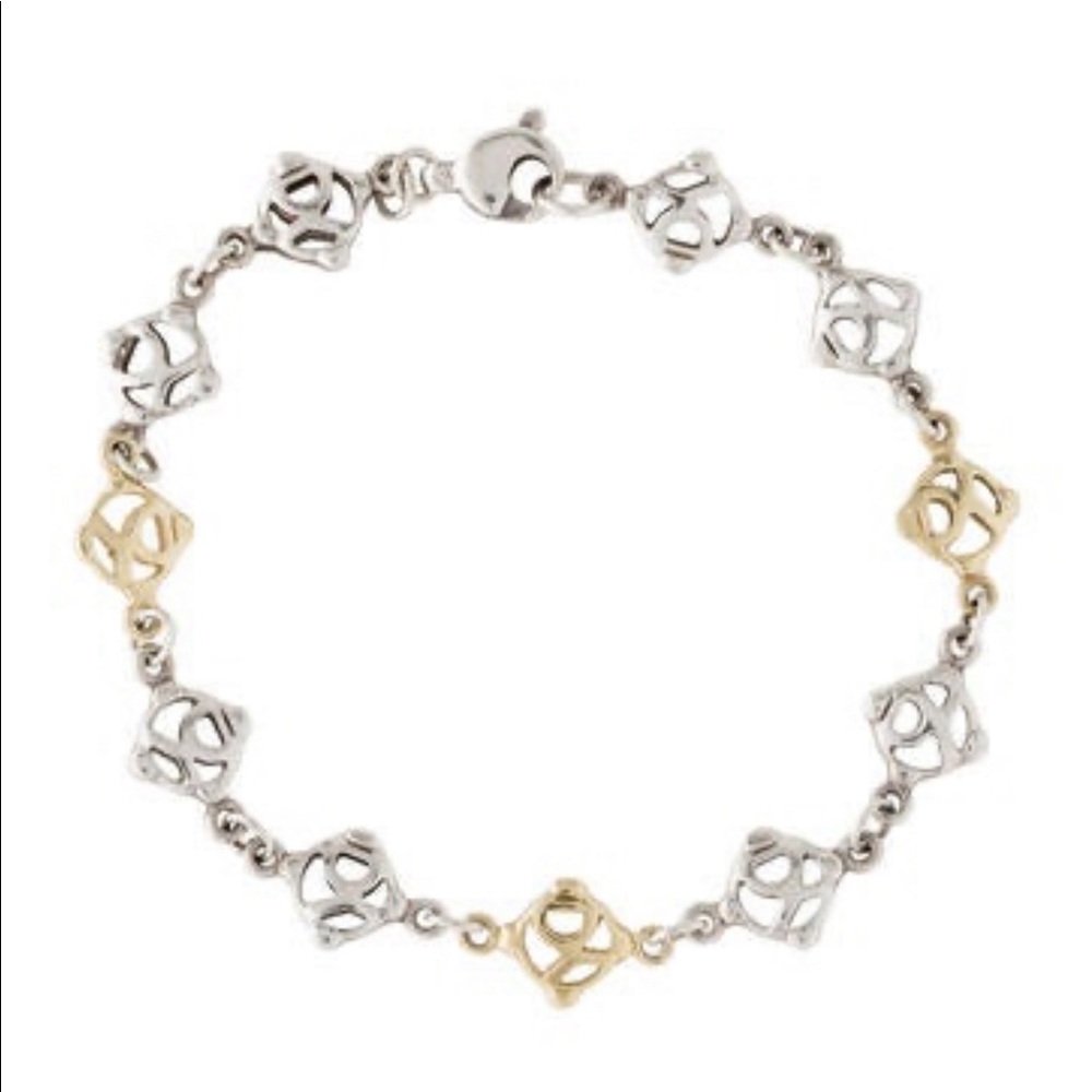 David Yurman two toned bracelet